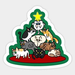 Meowy Christmas Sticker